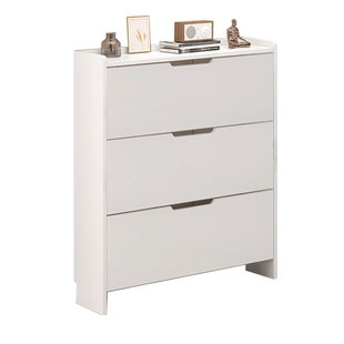 实木翻斗鞋柜家用门口窄缝收纳柜可定制玄关门厅柜17cm超薄窄鞋架