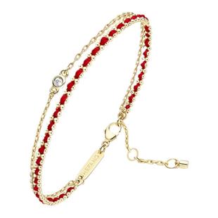 何方HEFANG[新品]编织红绳双层手链个性简约时尚转运新年红绳