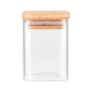 高硼硅玻璃密封罐厨房调味罐托盘食品级方形储物瓶防潮香料收纳盒