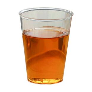 EAYU一次性食品级航空水杯子加厚透明硬塑料杯茶杯招待商用耐高温