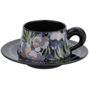 陶瓷女士精致咖啡杯杯碟套装网红下午茶餐具好看的杯子创意情侣杯