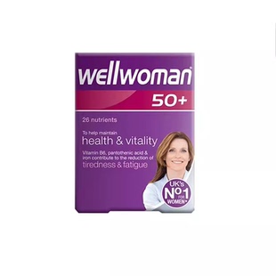 英国Wellwoman 50+ 中老年女性复合多种维生素更年期调节27年12月