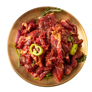 齐齐哈尔东北家庭拌肉传统烤肉烧烤食材户外露营原切新鲜牛肉套餐