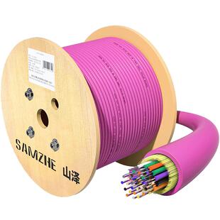 山泽4芯单模多模万兆网线OM2/OM3/OM4室内光纤线8芯12芯24芯GJFJV/GJFJH束状软光缆100米G1-4100