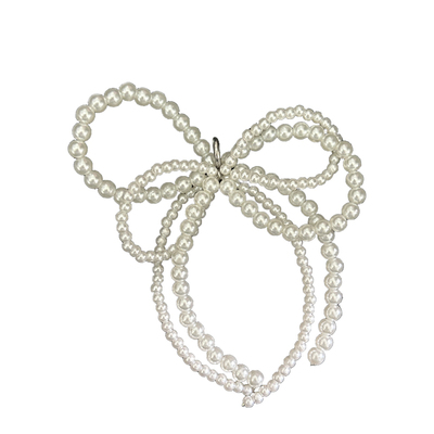 ins韩国蝴蝶结珍珠鞋扣鞋子配饰