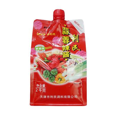 天津利民2kg袋装蒜蓉辣酱烧烤酱
