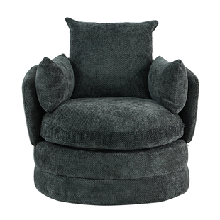 轻奢汉堡沙发椅客厅阳台懒人躺椅创意单人休闲椅可旋转设计师单椅