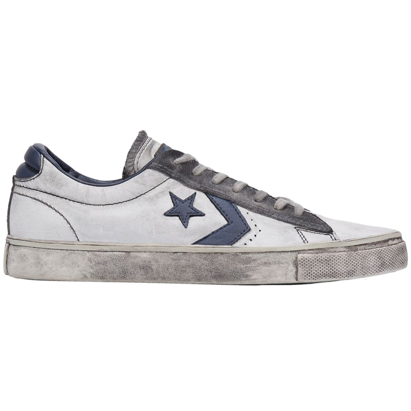 正品匡威Converse Vulcanized 水洗做旧复古白灰 156932C