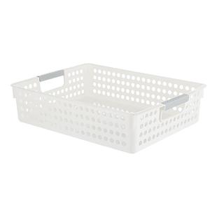 A4文件收纳篮收纳筐办公室置物整理篮塑料桌面A4文件杂志收纳盒架