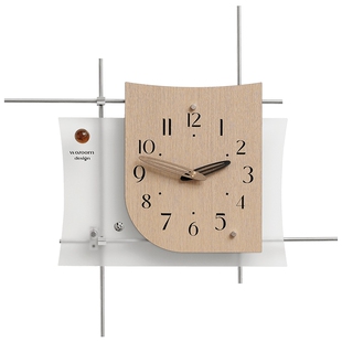 Mandelda免打孔客厅轻奢艺术挂钟家用大气钟表装饰墙光轴创意时钟