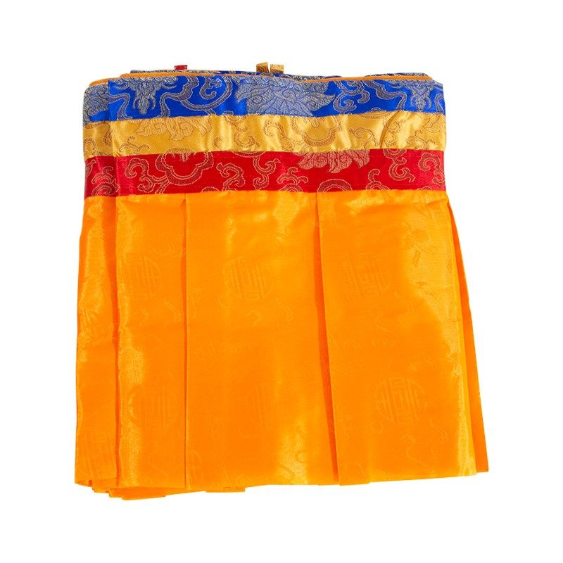 藏式八吉祥帷幔蒙古族横幅挂件居家装饰普玛桌围墙围五色布料围帘