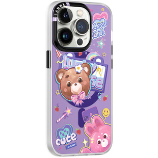 【2件5折】LANWK适用苹果14promax手机壳磁吸新款iphone13超薄防摔个性保护套14plus高级爆款Magsafe爱心芭比