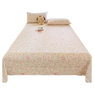 2025新款a类双层纱床单单件学生宿舍单双人被单三件套非全棉纯棉2