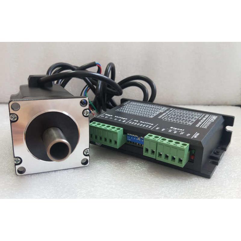 57两相双出轴空心轴步进电机套装力矩2.2NM驱动器DM542 内孔8 12