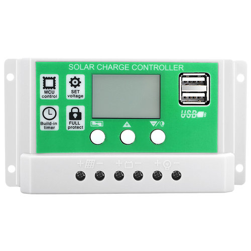 太阳能控制器全自动充放电通用型30A12v24v路灯光伏发电控制器
