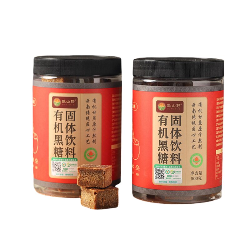 致山野有机红糖黑糖古法工艺500g