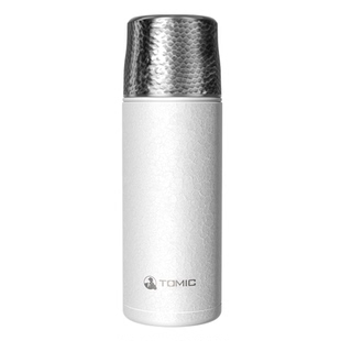 tomic特美刻时尚保温杯女生高颜值便携背带水杯316不锈钢高档水壶