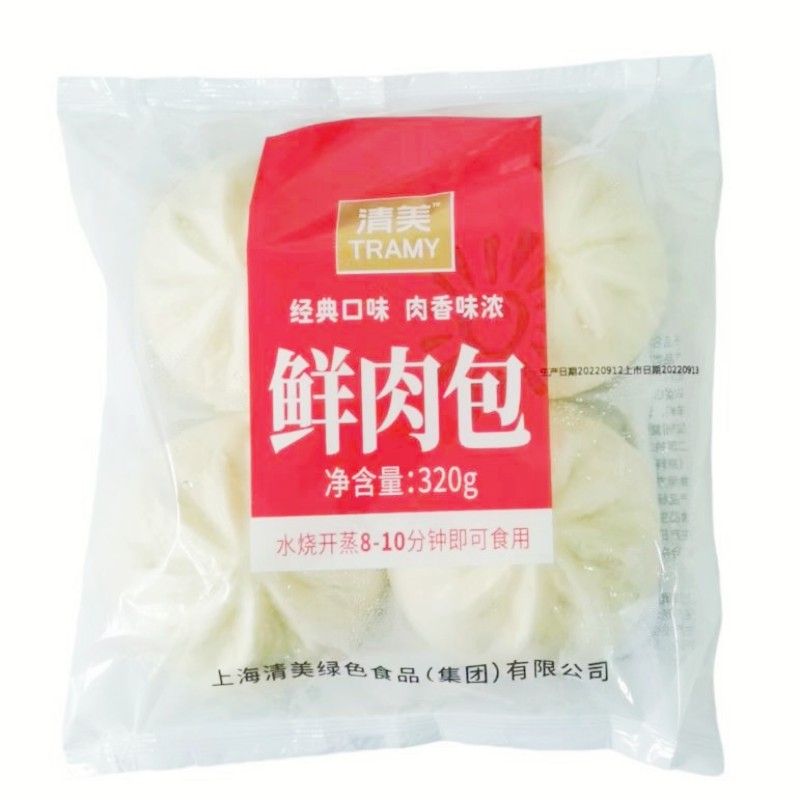 清美鲜肉包早餐点心方便速食