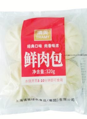 清美鲜肉包早餐点心方便速食