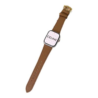 适用iwatch真皮种草款表带
