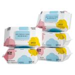 蓝漂婴儿湿巾80抽亲肤柔湿巾清洁卫生手口湿巾家用湿纸巾大包整箱