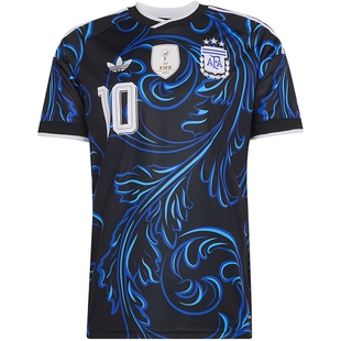 adidas阿迪达斯夏季男子阿根廷足球运动训练休闲短袖T恤KH3940