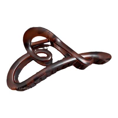 高级版~哑光爱心抓夹发饰