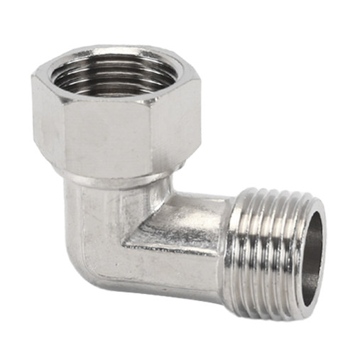 黄铜活接弯头4分6分双内丝1寸内外丝牙90度直角水管接头配件加厚