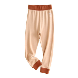 德绒秋裤儿童秋冬双面磨绒打底裤男童秋裤加厚儿童保暖裤校服神器