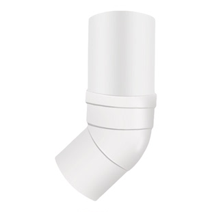 45度墙排专用PVC加厚内外插排水管延长弯头50/75/110通用下水配件