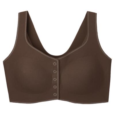 ubras无尺码文胸前扣聚拢隐形内衣女低领背心式胸罩无痕新品