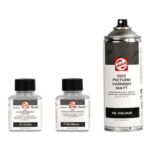 荷兰进口Talens泰伦斯油画上光油保护光油媒介剂喷雾002亮光上光油003亚光上光油004润色上光油喷灌400ml