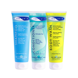 SBR SWIM进口跑步游泳运动去氯盐改善毛躁柔顺洗发水护发素沐浴露