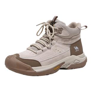 骆驼女鞋25秋冬季新款高帮工装鞋女户外运动厚底休闲鞋女款短靴