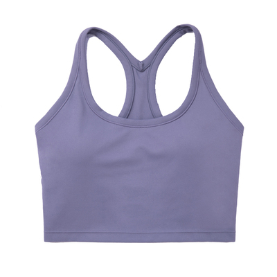 含胸垫裸感背心式防减震瑜伽