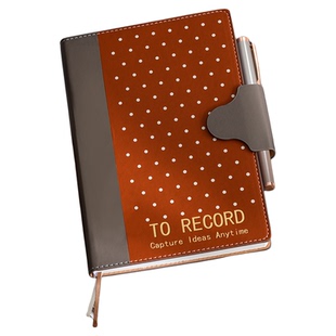 文创艺新款硬面搭扣A5横线记事本商务办公企业定制可印logo高颜值会议记录工作安排笔记本本子出差旅行日记本