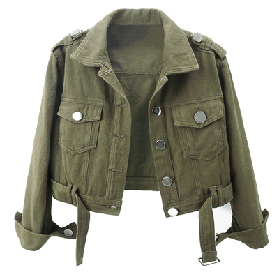 设计感小众短款牛仔外套女