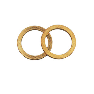 紫铜垫片垫圈纯铜密封垫加厚超薄油管螺丝垫2mm船用8 10 12 14 16