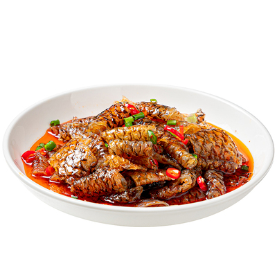 荷味红油鱼皮卷宴席特色凉菜