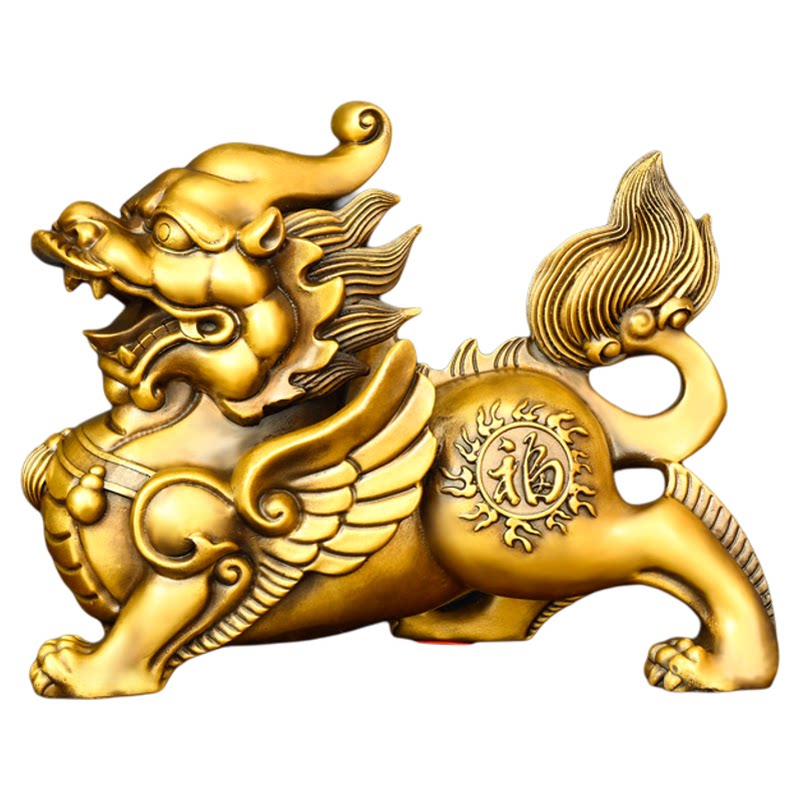 黄铜貔貅摆件皮丘招福