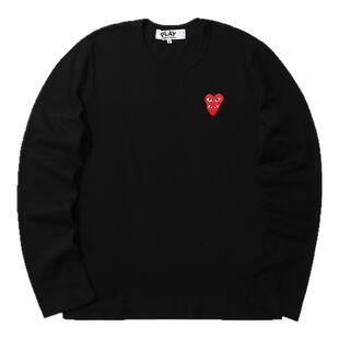 IT CDG PLAY COMME des GARÇONS川久保玲女装长袖T恤潮流爱心缝