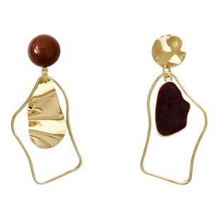 美拉德几何耳夹女轻奢高级感港风夸张无耳洞耳环复古气质独特耳饰