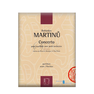 马尔蒂努 协奏曲 双簧管和管弦乐队 总谱 Max Eschig 原版乐谱书 Martinu Concerto for Oboe and Orchestra DF15842