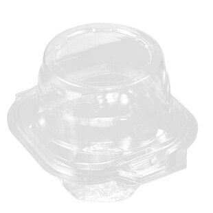 瑞文单粒玉米蛋挞包装盒花花蛋挞焦糖可颂蛋挞2粒透明加高打包盒