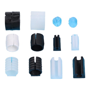 开口管夹脚垫u型椅子卡子不锈钢管夹扣凳子防滑垫办公椅脚套防磨