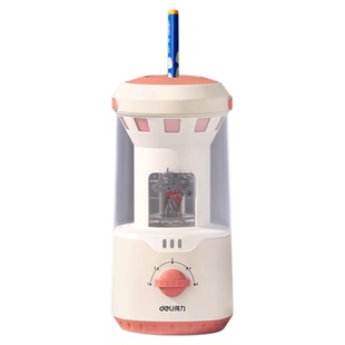 得力全自动削笔器大口径自动削笔机电动削笔刀小学生专用粗铅笔卷笔刀充电型转笔刀儿童学习文具幼儿园刨笔刀