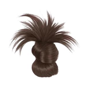 丸子头假发鸡毛头头发抓夹后脑勺盘发发夹短发尴尬期自然蓬松头饰