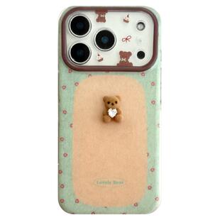 由里公园ins韩系可爱小碎花立体闪钻小熊17适用17pro苹果17ProMax手机壳iPhone16全包14新款16Promax保护套女