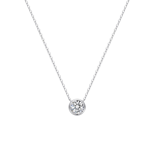 MITHAOL一克拉莫桑钻项链女 2026新款轻奢小众泡泡链女款高级感