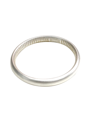 金町国风心经般若纯银手镯女款古法描金吉言金国风999足银镯子